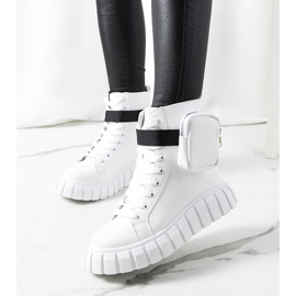 Sneakers bianche sulla piattaforma Haver bianco 1