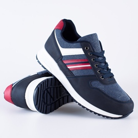 Comode scarpe sportive da uomo Shelovet blu navy 1