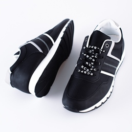 Comode scarpe sportive da uomo Shelovet nere nero 2