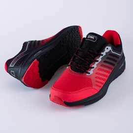 Scarpe sportive da uomo rosse DK nero rosso 2