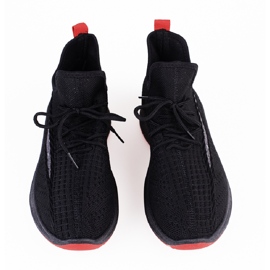 SHELOVET Scarpe sportive da uomo nere nero 1