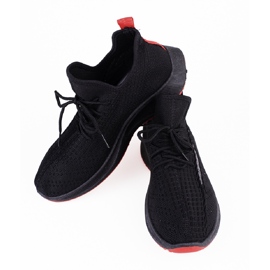 SHELOVET Scarpe sportive da uomo nere nero 2