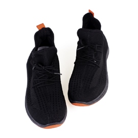 SHELOVET Scarpe da fitness da uomo nere nero rosso 1