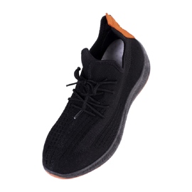 SHELOVET Scarpe sportive da fitness da uomo nere nero 2