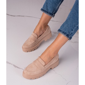Scarpe in camoscio beige Shelovet 1