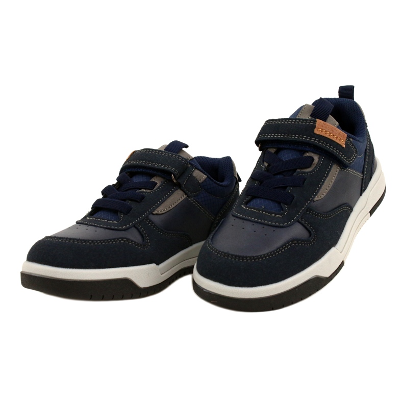 Scarpe sportive da ragazzo American Club ES95/22 blu navy 2