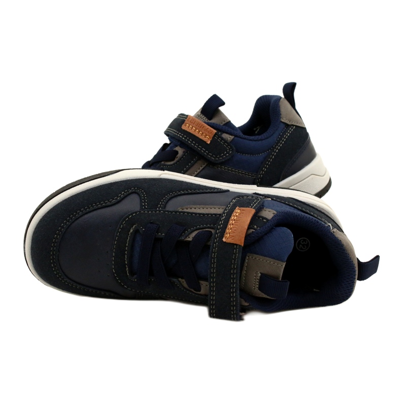 Scarpe sportive da ragazzo American Club ES95/22 blu navy 5