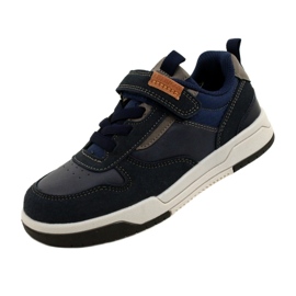 Scarpe sportive da ragazzo American Club ES95/22 blu navy 4