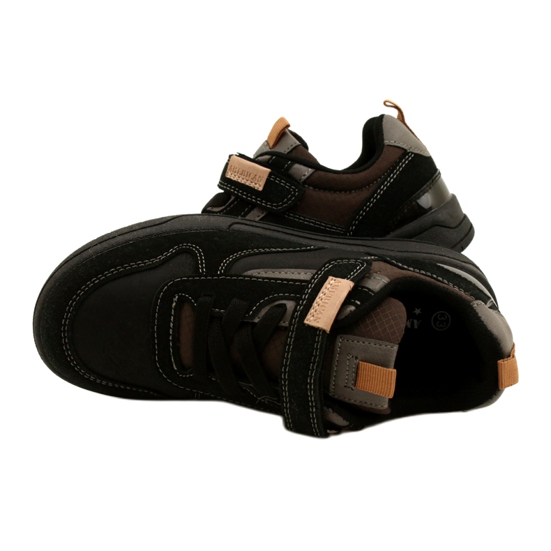 Scarpe sportive da ragazzo American Club ES95/22 nere nero 5