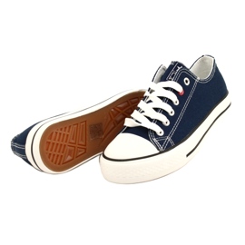 News Sneaker giovanili legati blu navy 8sp30-4723 5