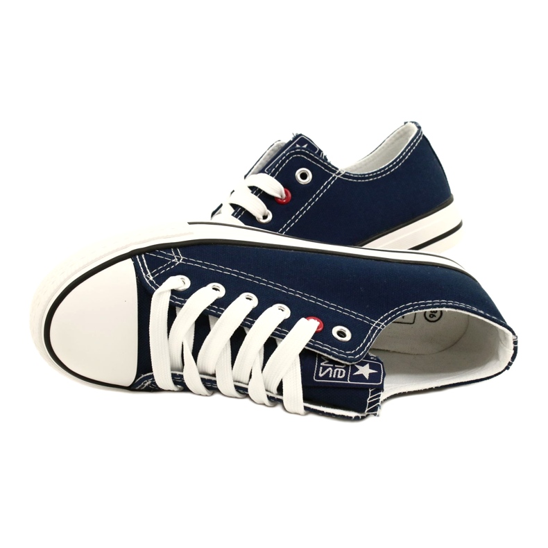 News Sneaker giovanili legati blu navy 8sp30-4723 7