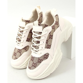 Scarpe da ginnastica Isla Beige 1