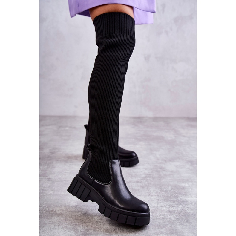 PS1 Stivali Alti Da Donna Workers Black Austin nero 1