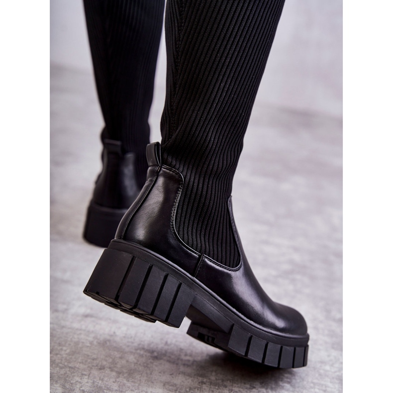PS1 Stivali Alti Da Donna Workers Black Austin nero 2