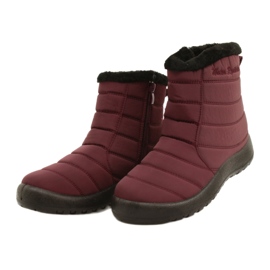 Evento Stivali da neve femminile Borgogna resistente all'acqua rosso 2