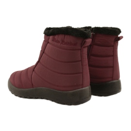 Evento Stivali da neve femminile Borgogna resistente all'acqua rosso 3