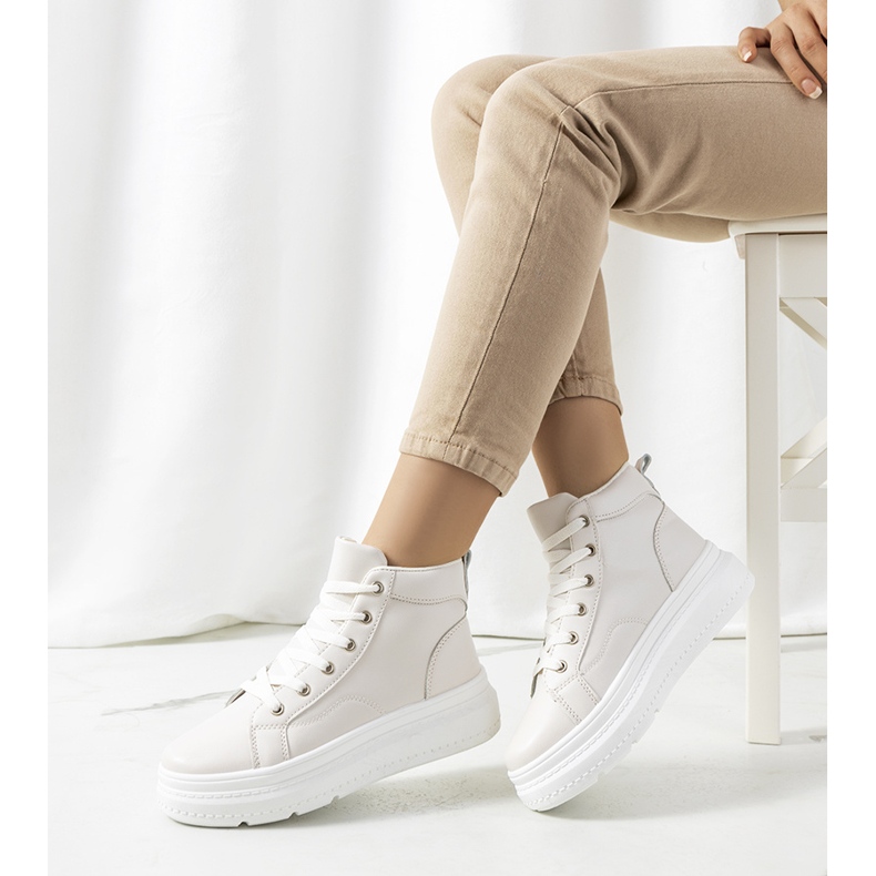 Sneakers beige alla caviglia di Nandew 1