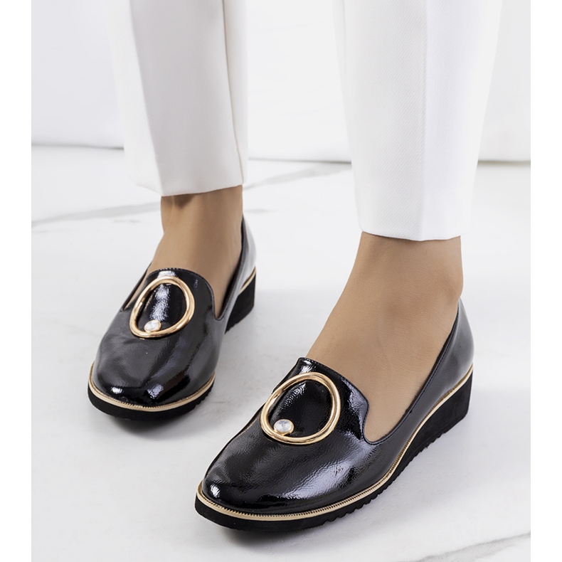 Scarpe Kadyro laccate nere nero 1