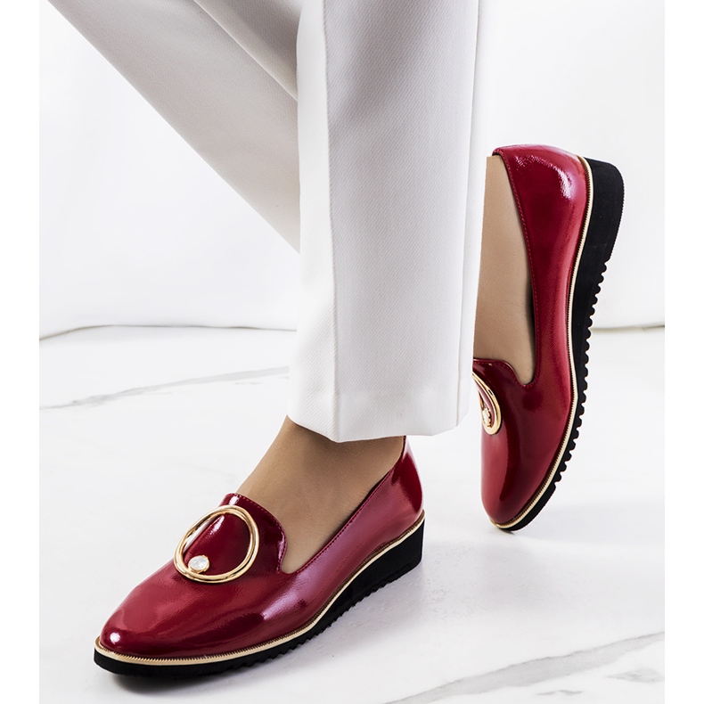 Scarpe Kadyro laccate rosse rosso rosso 1