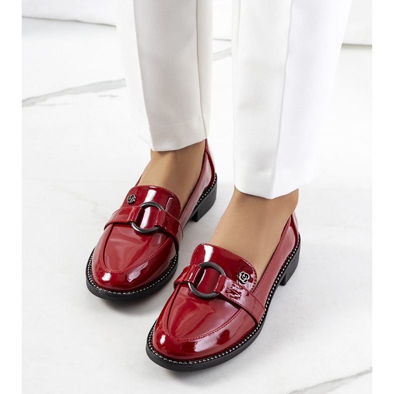 Scarpe Aveni laccate rosse rosso rosso 1
