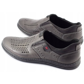 Polbut Scarpe brogue da uomo 401 Summer Grey grigio 1