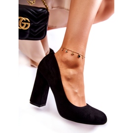 WT1 Décolleté Classiche In Pelle Scamosciata Sul Tallone Reiser Nero 1