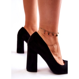 WT1 Décolleté Classiche In Pelle Scamosciata Sul Tallone Reiser Nero 3