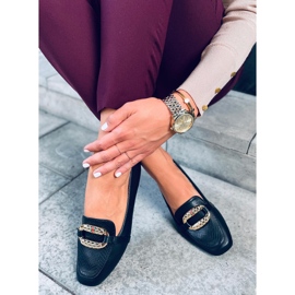 Mocassini Sajmon Black da donna nero 1