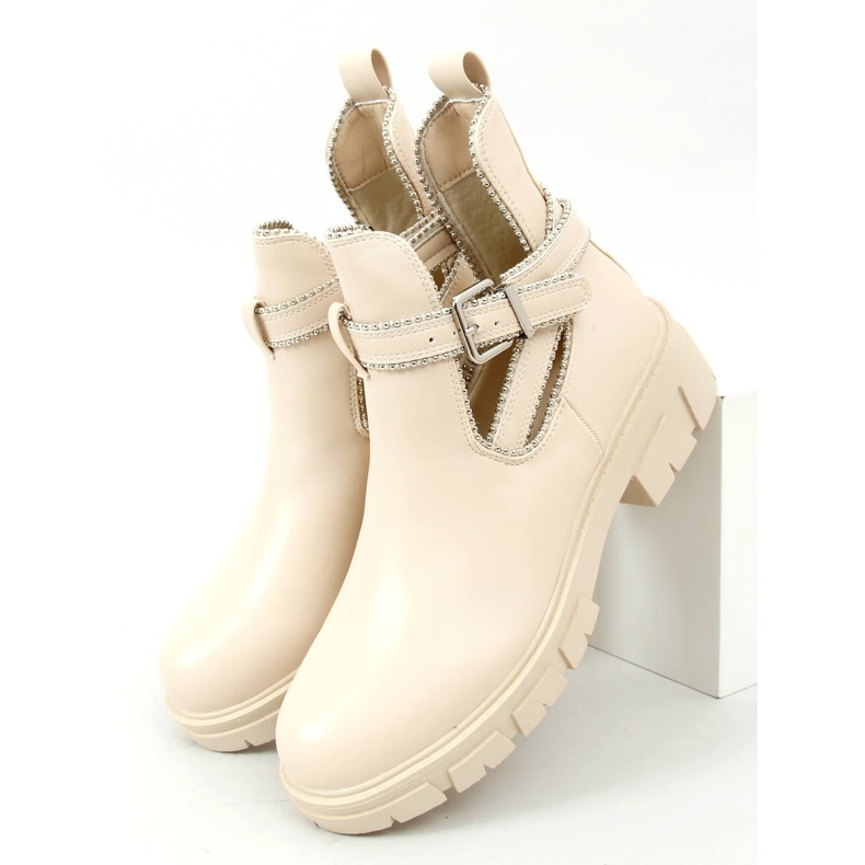 Stivali cut-out Korina Beige 1