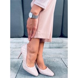 Stiletti trapuntati da donna Modi Beige 2