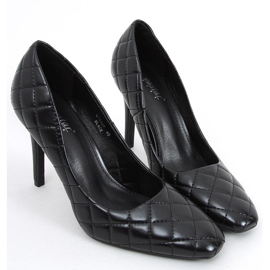 Tacchi alti da donna Modi Black trapuntati nero 1