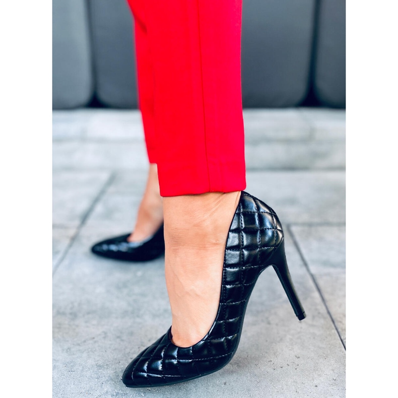 Tacchi alti da donna Modi Black trapuntati nero 2