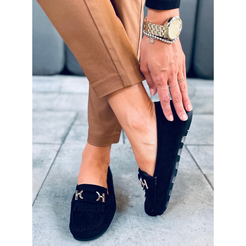 Mocassini da donna Leif Black nero 1