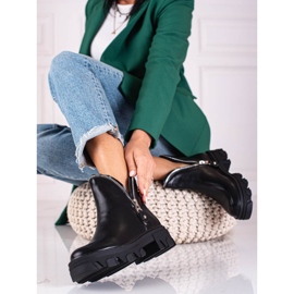 Stivali neri da donna Shelovet con cerniera chiusa nero 2