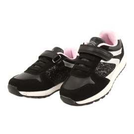 Scarpe per bambini sportivi American Club ES40 Black nero 2