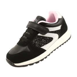 Scarpe per bambini sportivi American Club ES40 Black nero 4