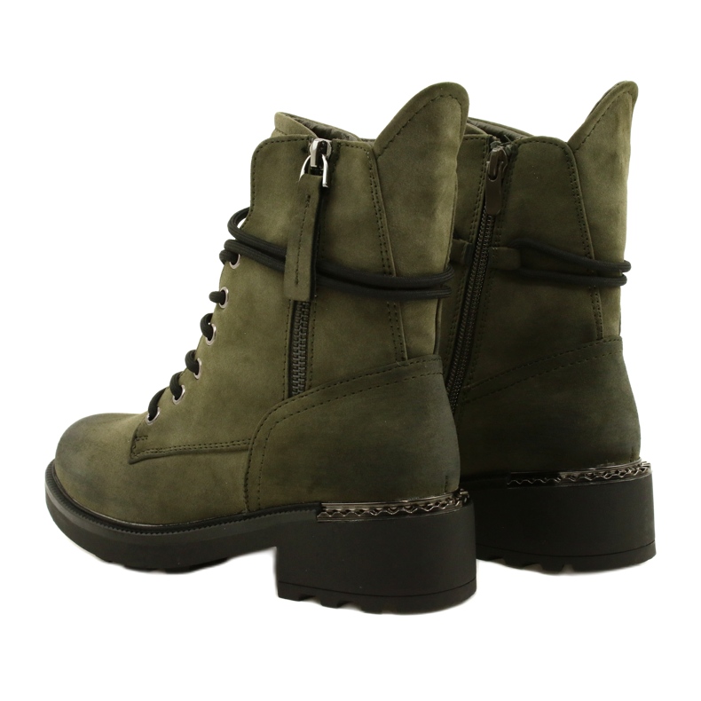 Evento Stivali Alti Con Cerniera Verde 21BT35-4226 3