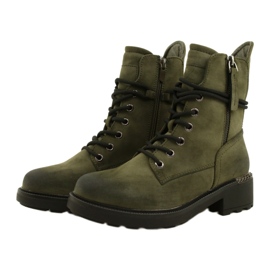 Evento Stivali Alti Con Cerniera Verde 21BT35-4226 2