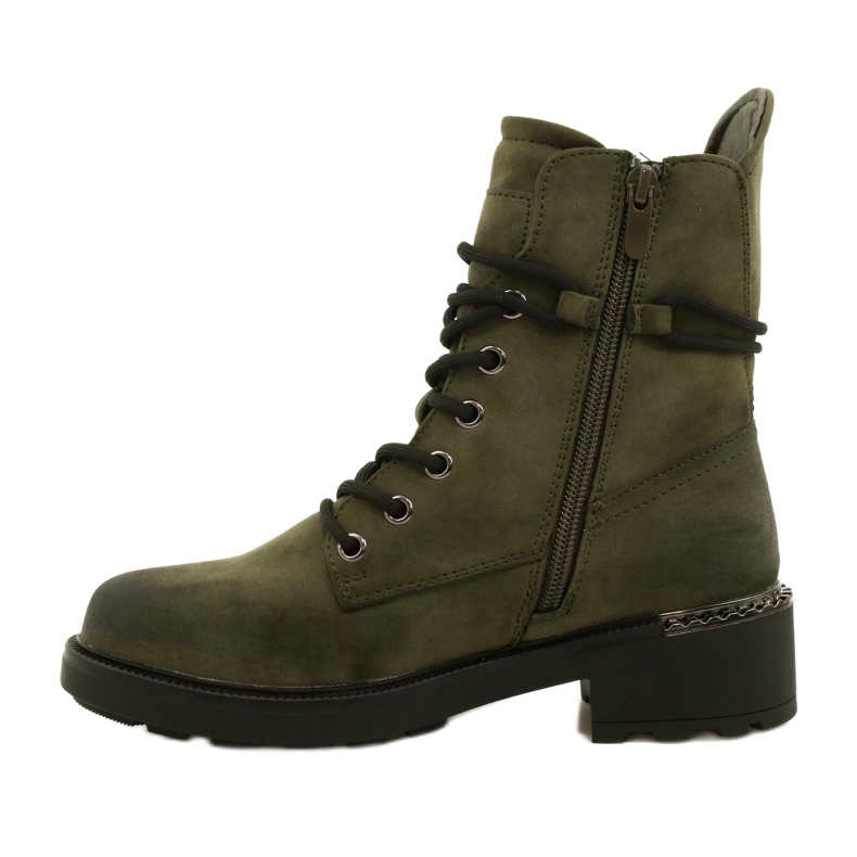 Evento Stivali Alti Con Cerniera Verde 21BT35-4226 1