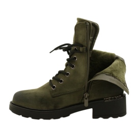 Evento Stivali Alti Con Cerniera Verde 21BT35-4226 4