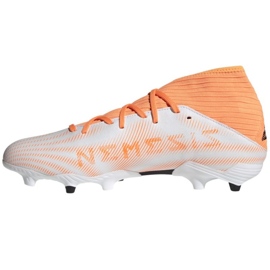 Scarpe da calcio Adidas Nemeziz.3 Fg M FW7350 arancione, bianco bianca 1