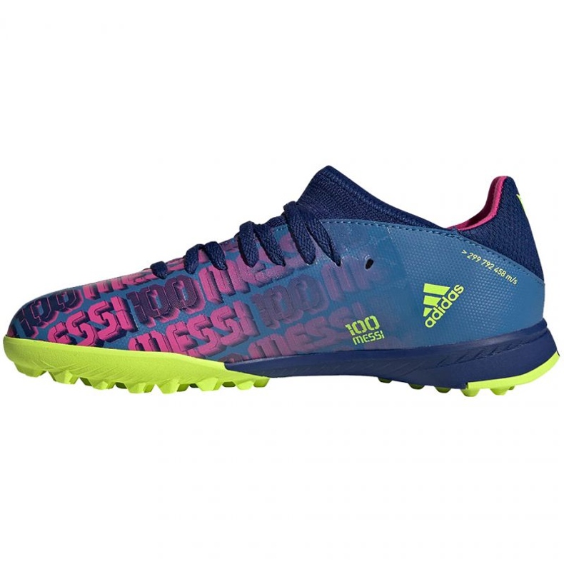 Scarpe da calcio Adidas X Speedflow Messi.3 Tf Jr FY6904 blu navy, viola, blu, multicolore blu 1