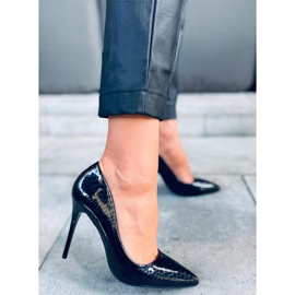 Décolleté con tacco a stiletto Lone Black nero grigio 1