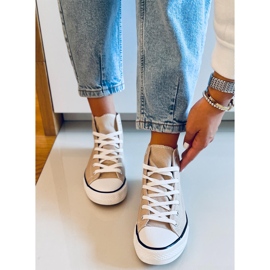 Sneakers in tela per la caviglia Jude Khaki beige 1