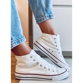Sneakers in tela Jude White alla caviglia bianca 1
