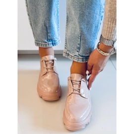Mocassini con suola alta Pragma Nude beige rosa 2