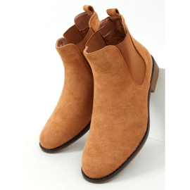 Stivaletti Burbo in camoscio color cammello marrone 1