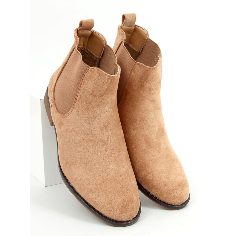 Stivaletti Burbo Khaki in camoscio beige 1