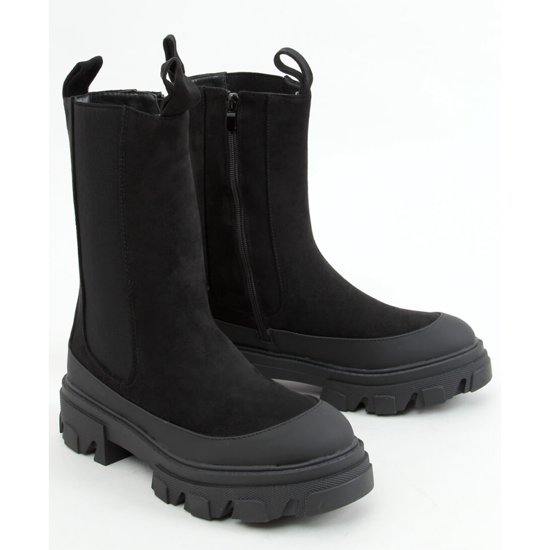 Stivaletti Chelsea alti Telma Black nero 1