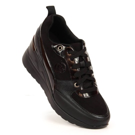 Scarpe stringate da donna eVento nero 2